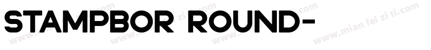 Stampbor Round字体转换